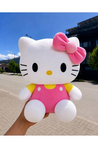 greenfor evlife Hello Kitty Peluş Oyuncak Yeni Seri 50cm- Yumuşak & Sevimli