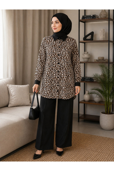 Libas lab - Leopard Print Two Piece Co Ord Set
