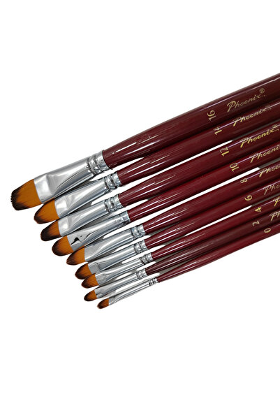 Phoenix "Flbert" Oval Painting Brush, Long Handle, Various Sizes - 10