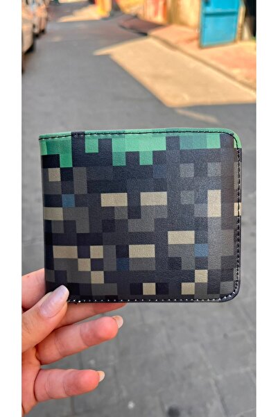 Köstebek Minecraft novčanik za muškarce sa travnastim blokom