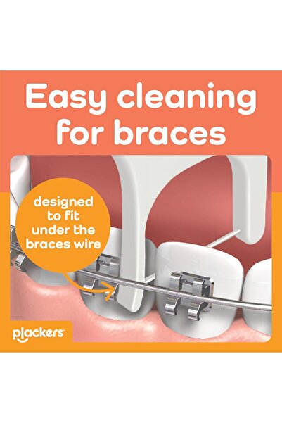 Plackers Orthopick Dental Flossers, 36 Count