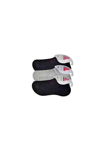mtm My The Mall Clothing Black and Gray Women's Invisible Socks 3 Pairs