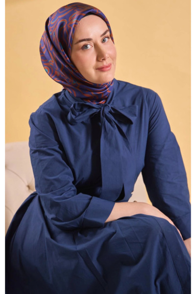 Silk Home تيفيل سيف سيفت سيفك 11522 - 22 نمط خطوط باللون الأزرق الداكن