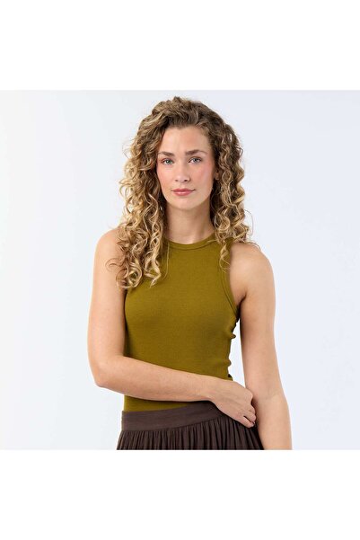 KIABI Sleeveless Tank Top with American Armholes GREEN