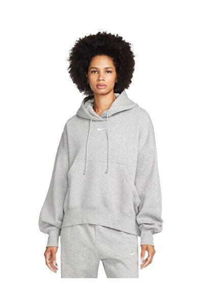 Nike W NSW PHNX FLC PO HOODIE OOS DQ5858-063 Γκρι L
