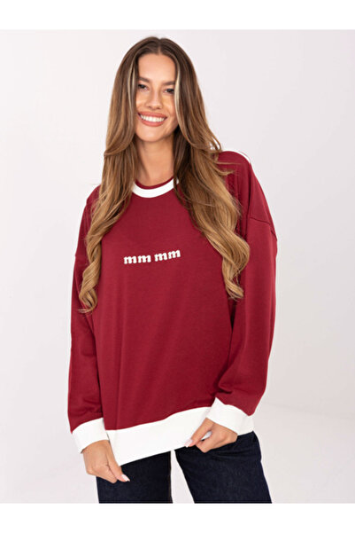 Relevance Bluza Dama, RELEVANCE, Bumbac, Maneca lunga, Bordo, model RV-BZ-A87...