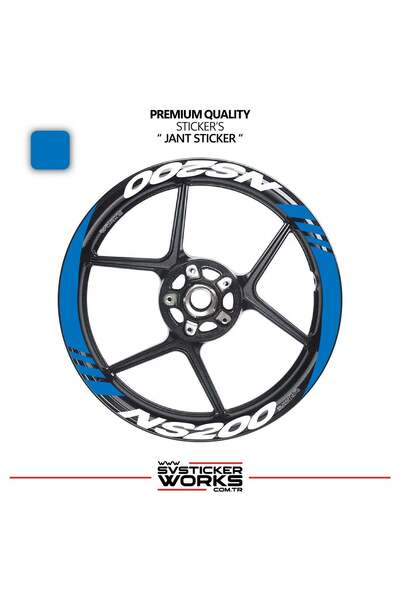 ARONA Bajaj pulsar ns200 wide rim cover sticker decal model 16-piece set - hi...