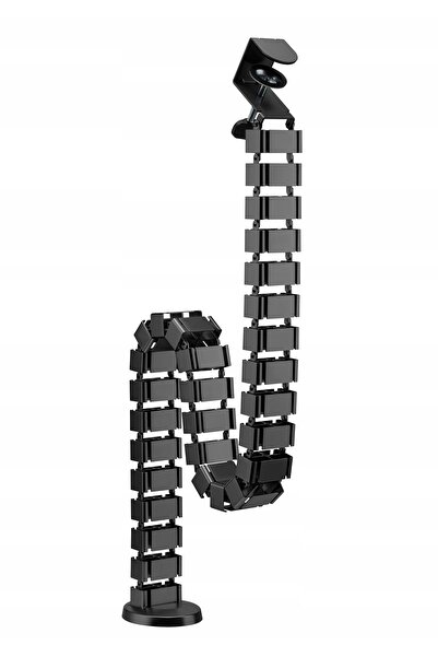 Spacetronik Organizator de cabluri tip coloană, mască de cabluri, 130cm, ghid...
