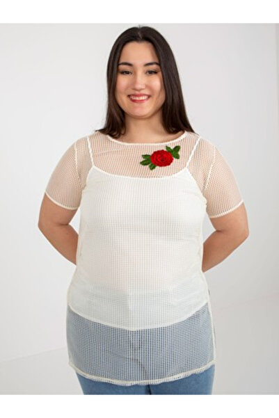 LAKERTA Bluza Dama, LAKERTA, Piele, Maneca scurta, Bej deschis, model LK-BZ-5...