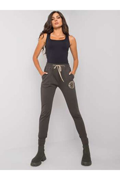 Relevance Pantaloni Trening Dama Lunga, Sport, RELEVANCE, Khaki Casual Model ...