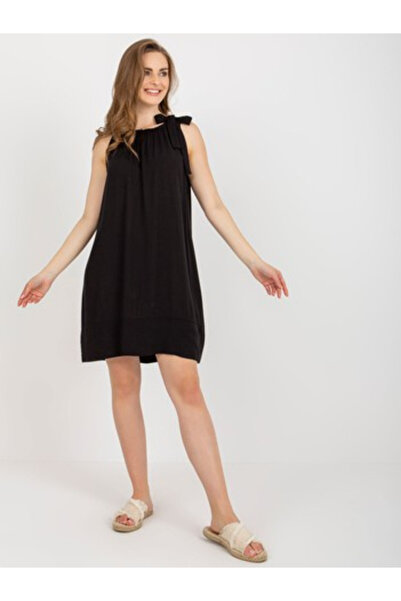 Och Bella Γυναικείο Φόρεμα, Och Bella, Βισκόζη, Φόρεμα Oversized, Μαύρο, μοντ...