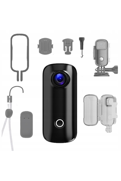 SJCAM mini CAMERĂ SPORTIVĂ C100 1080P neagră mică IMPERMEABILĂ WIFI vlog