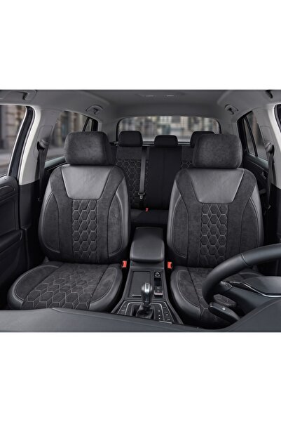 DELUXETUNING Set huse scaune auto universale de lux, fata-spate, piele ecolog...