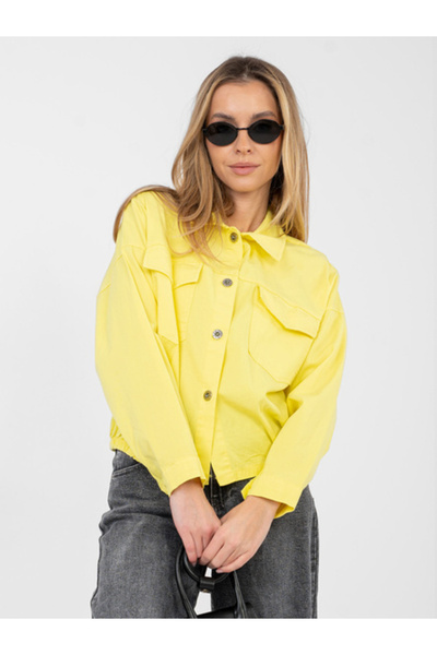 rue parıs Camasa Dama, RUE PARIS, Bumbac, Maneca lunga, Galben, model IT-KS-F...