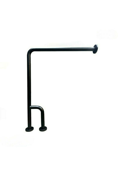 Orisa Elderly Safety Bathroom Grab Bar Handle Wall and Floor Mount Matte Blac...