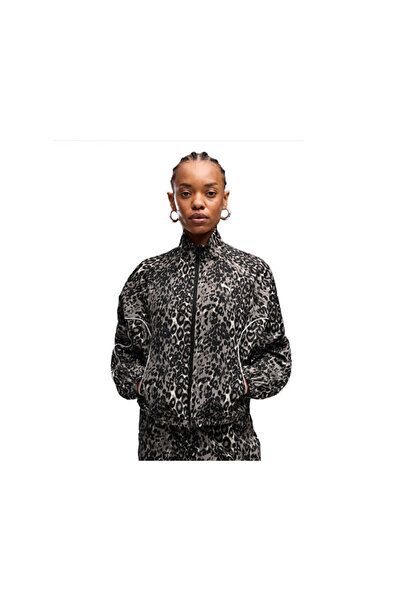 Puma جاكيت SPORT ANIMAL FZ للسيدات سترة يومية 69400481 رمادي