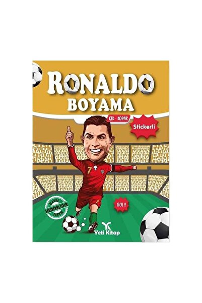 yeti kitap Ronaldo Boyama - Çek Kopar Stickerli