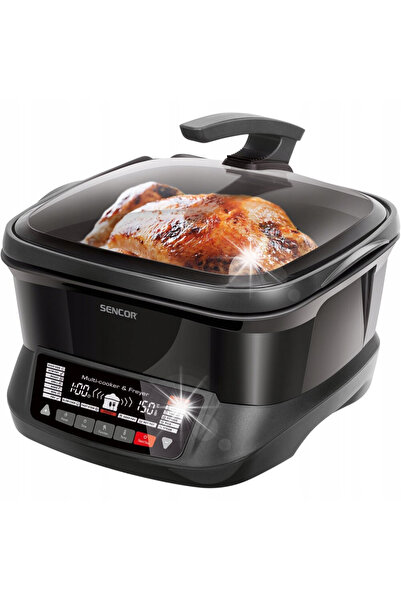 Sencor Friteuză fără ulei SFR 9300BK 1800W vas 4,8L Timer Negru