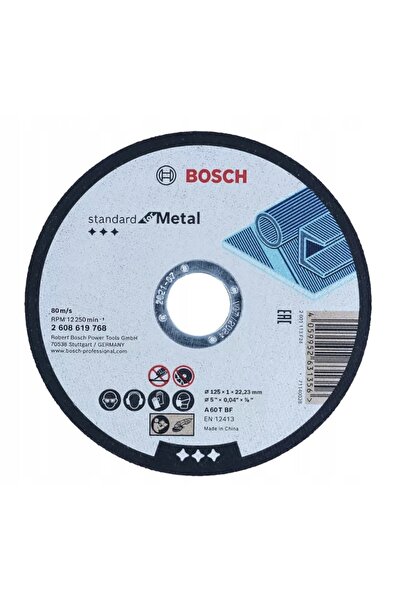 Bosch DISC PLAT 125*1.0*22 PENTRU METAL 100 BUCĂȚI ÎN CUTIA 2608626116