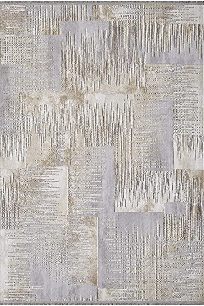 Artemis Halı ARTEX 09150C Gri Gold Modern Eskitme Akrilik Özel Ölçü Halı 160 ...
