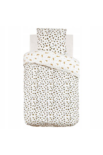 Atmosphera Pătură pentru copii din bumbac, reversibilă, cu imprimeu leopard, ...