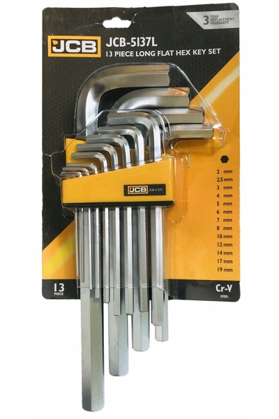 Jcb Set de chei imbus lungi CRV 13 piese 2-19mm