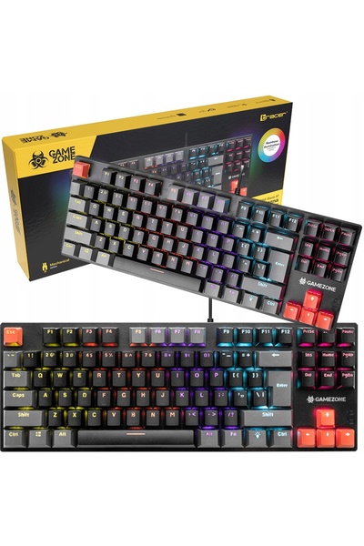 NO BRAND Tastatură gaming Tracer GAMEZONE Blade 87 USB neagră