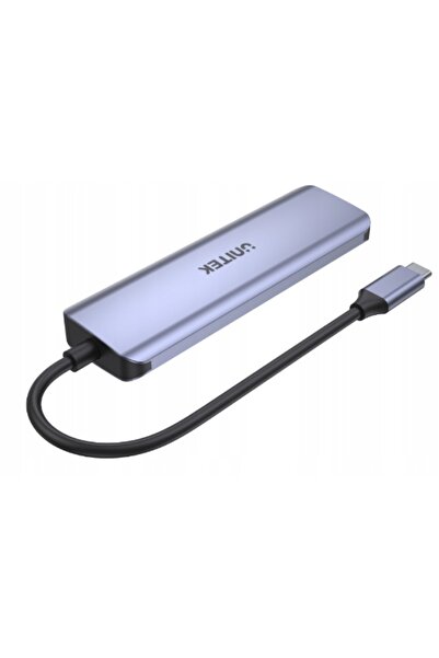 NO BRAND Hub pasiv Unitek USB-C - 2x USB-C USB 3.0 gri