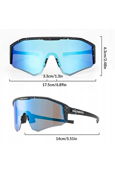 ROCKBROS Ochelari de ciclism polarizați, sportivi, de soare, cu filtru.