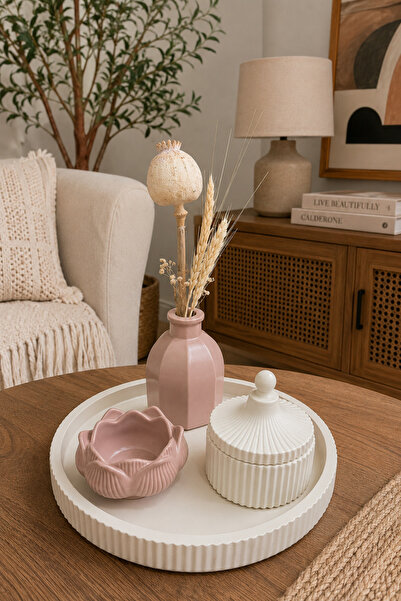 Zigzag Home طقم مزهريات ديكورية على الطراز البوهيمي مكون من 4 قطع، صندوق مزهر...