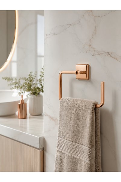 DMR VESTA Rose Luxury Antique Brass Bathroom Set – Corner Shelf Shower Organizer and Accessory Set