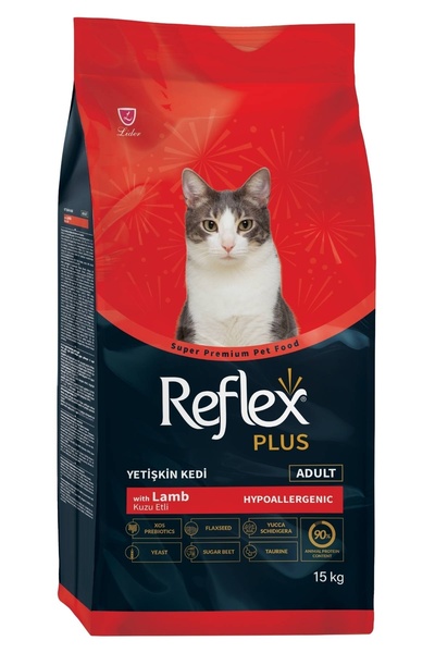 Reflex plus adult kedi 15 kg kuzulu yetişkin kedi maması