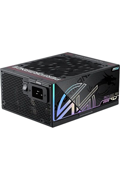 MSI MPG Ai1600TS PCIE5, 1600W, 80+ Platinum, Complet modular, ATX 3.1, PCIe 5...