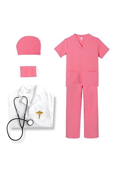 Funny Party Shop Costum copii fete Doctor cu stetoscop, Funny Party Shop®, 7-...