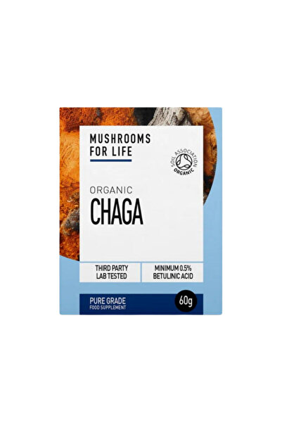MushroomsForLife Organic Chaga 1000mg Pure Grade Extract Powder /Bio 60g