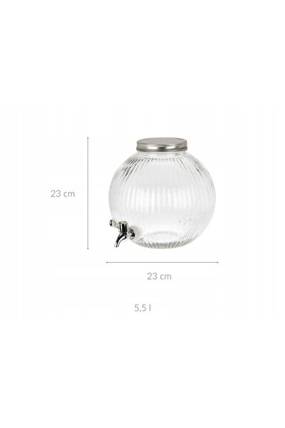 Koopman Dozator de băuturi din sticlă cu robinet 5.5L