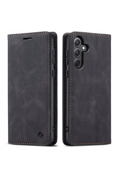 spacecase Husă tip portofel din piele cu clapetă pentru Galaxy A32 5G, cu înc...