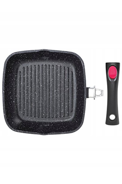 Kinghoff Tigaie grill STONE cu capac 28 INDUCTIE KH