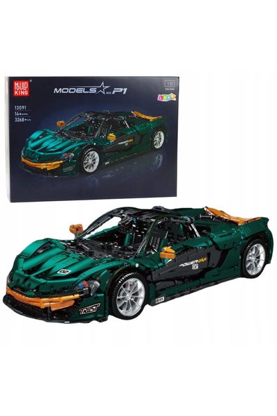 LeanToys Mașină sportivă din blocuri - Mudking Models P1 - 3268 piese