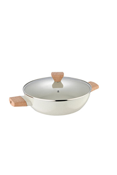 Bergner Vas plat din marmură 28cm cu capac BG-34747 NATURALLY