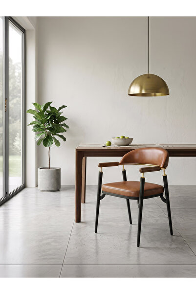 Gazzini Furniture Valen Exclusive Kolçaklı Metal Sandalye