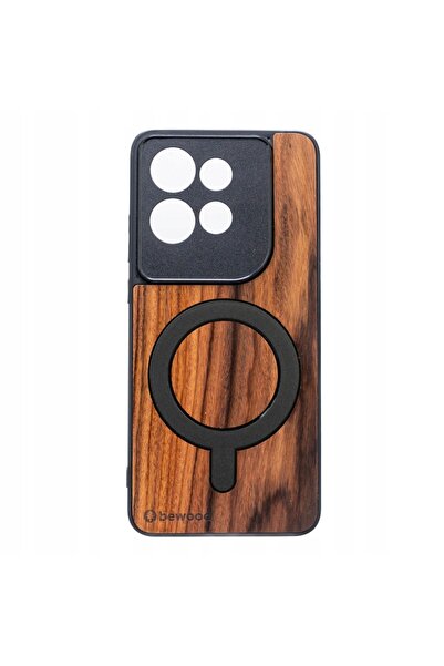 BewooDesign Husă din lemn pentru Motorola Edge 50 Neo / 60 Neo PALISANDER SAN...