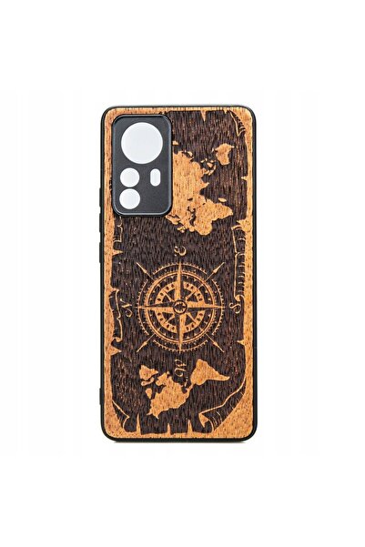 BewooDesign Husă din lemn Bewood Xiaomi 12 Lite RÓŻA WIATRÓW MERBAU