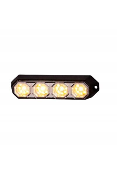 HORPOL LAMPĂ DE AVERTIZARE TIP COC, BANDĂ LED STROBOSCOPICĂ PORTOCALIE, 4 MOD...