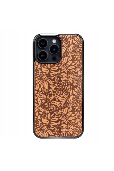 BewooDesign Husă din lemn Bewood pentru iPhone 16 Pro Max, design Frunză de măr