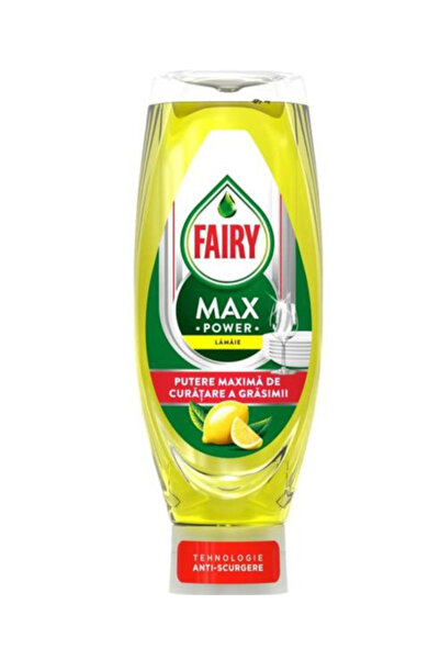 Fairy Detergent pentru vase cu parfum de lămâie - Max Power Lemon, 0.73 L