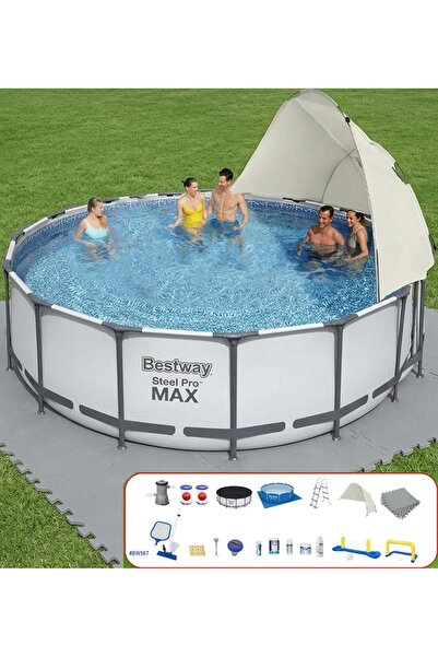 BESTWAY Gölgelikli Prefabrik Full Havuz Seti 457x122cm BW567 56438