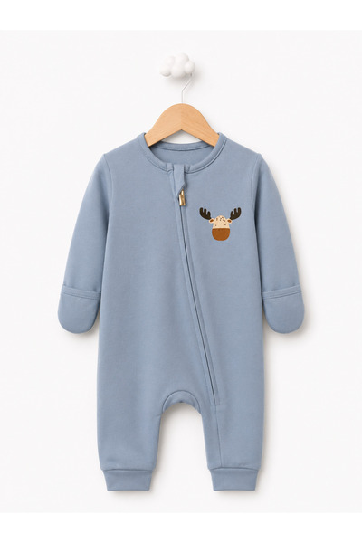 Baby Fou Overalls with Built-In Gloves (100% Cotton)