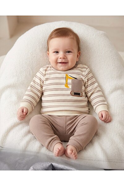 voyyo kids baby 100% Cotton 0-3-6-9-12 Months Baby Boy Scoop Embroidered Thin...