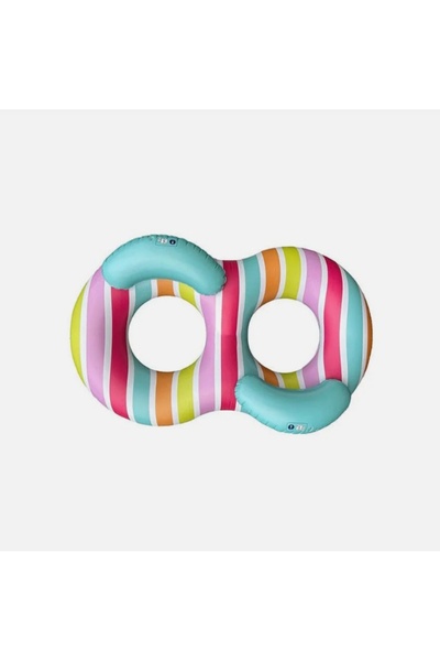 Swim Essentials Striped Rainbow 2li Yüzme Simidi 190cm